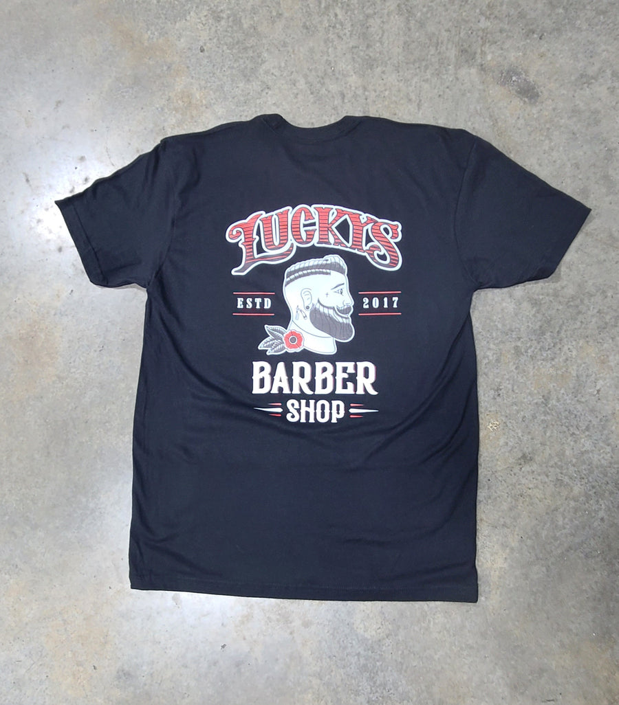 Luckys Barbershop T Shirt V2