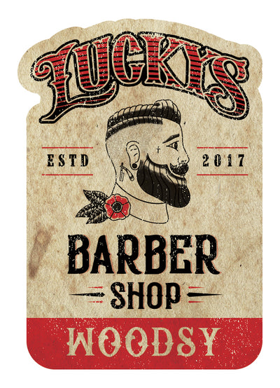 Lucky's Beard Oil Woodsy from Lucky's Barber Shop in Midlothian Texas