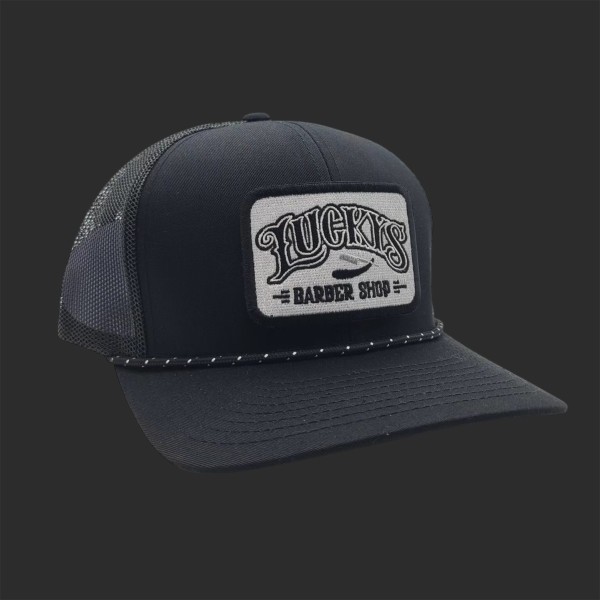 Grey Square Logo Mesh Rope Hat